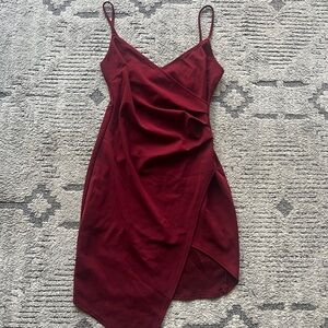 Burgundy mini dress size small